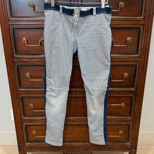 Striped Blue and White Pants